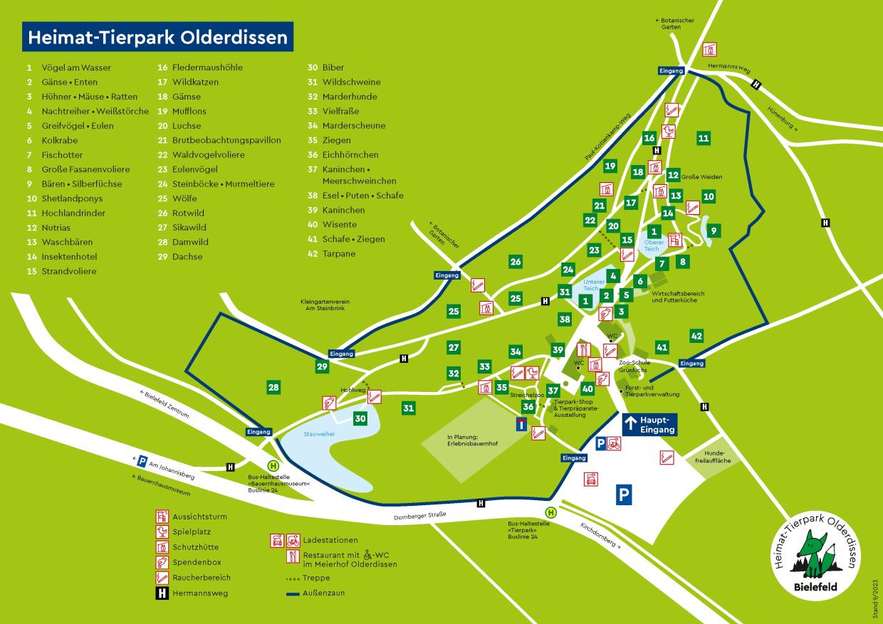 Lageplan Tierpark Olderdissen