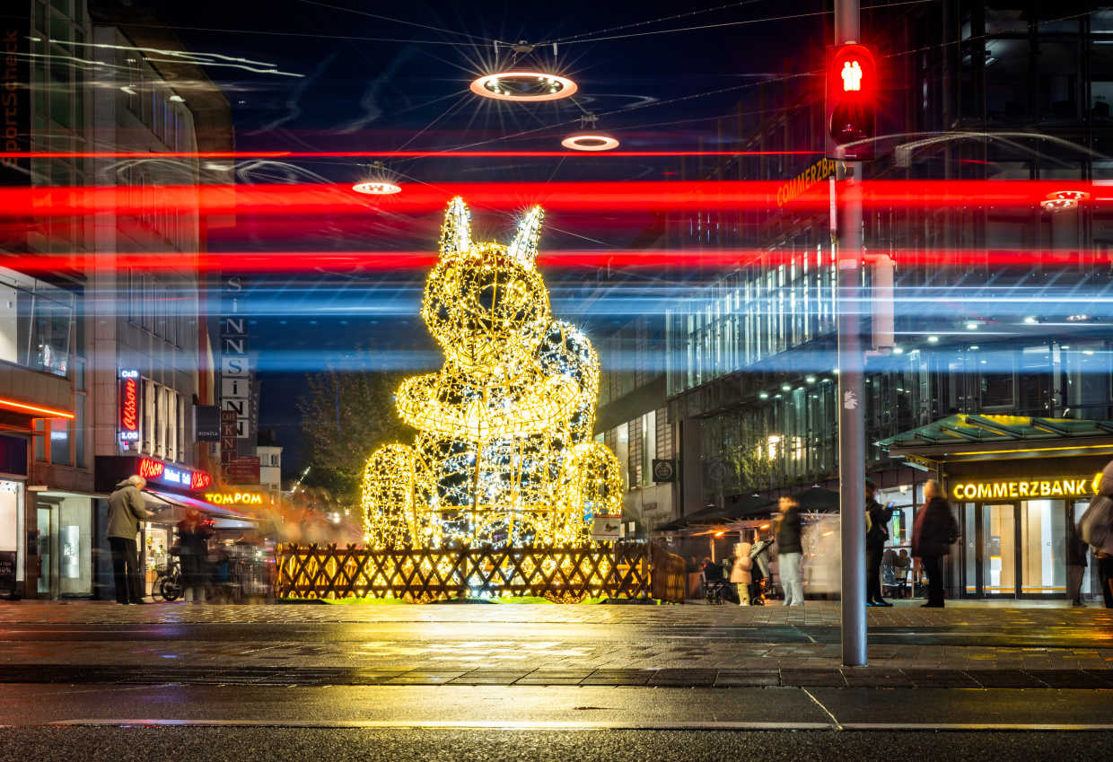 © Bielefeld Marketing | Sarah Jonek Lichttiere Bielefeld Eichhörnchen
