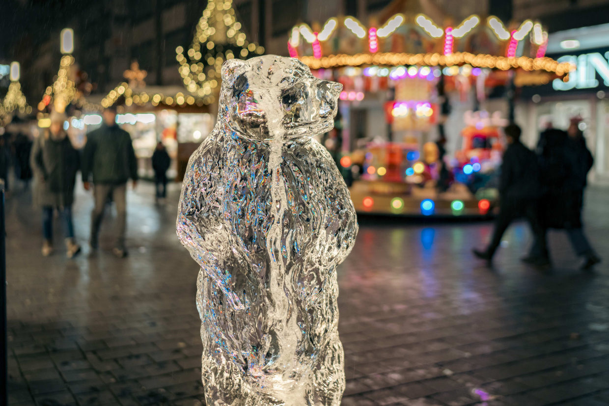 Bielefeld Marketing | Adrian Stein Adult City Coat Female Lighting Male Man Path Person Road Street Urban Walkway Woman