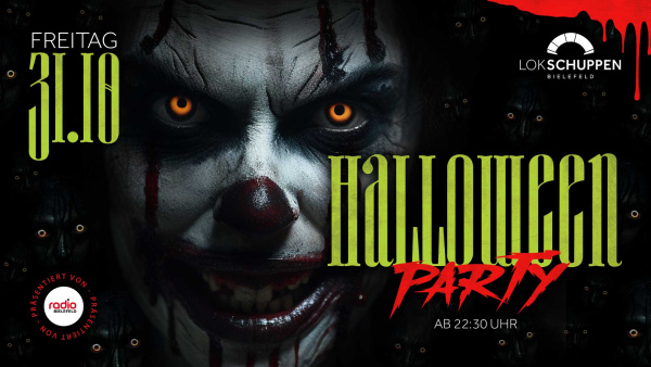Halloween Clown (gezeigt) Party , 31.10.2025 