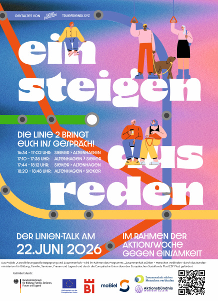 Plakat zur Aktion Linientalk